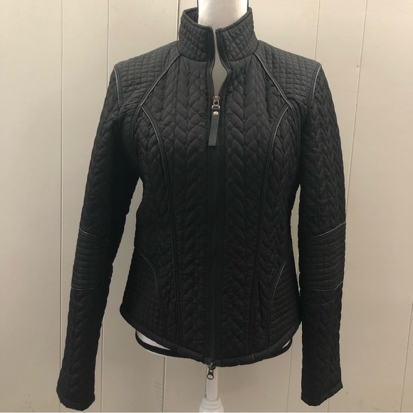 HARLEY Davidson Sz M Black Quilted Jacket - Picture 7 of 16